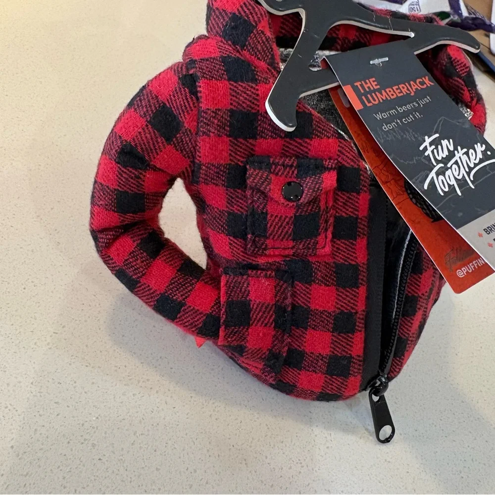 Puffin Drink Coozie Lumberjack Drinkwear